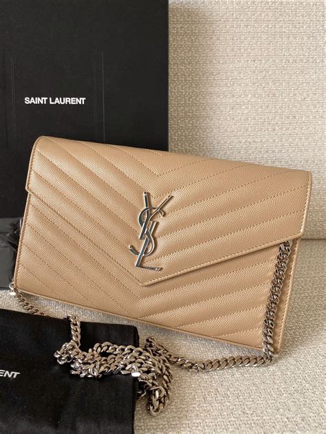 ysl beige handbag